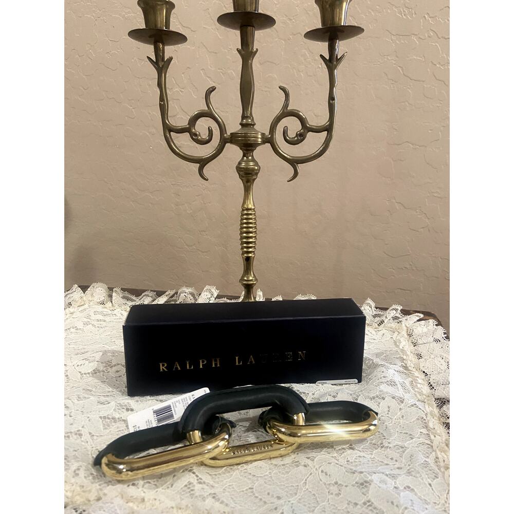 Ralph Lauren Desk Object Brass Chain Link Decorative Office Decor
